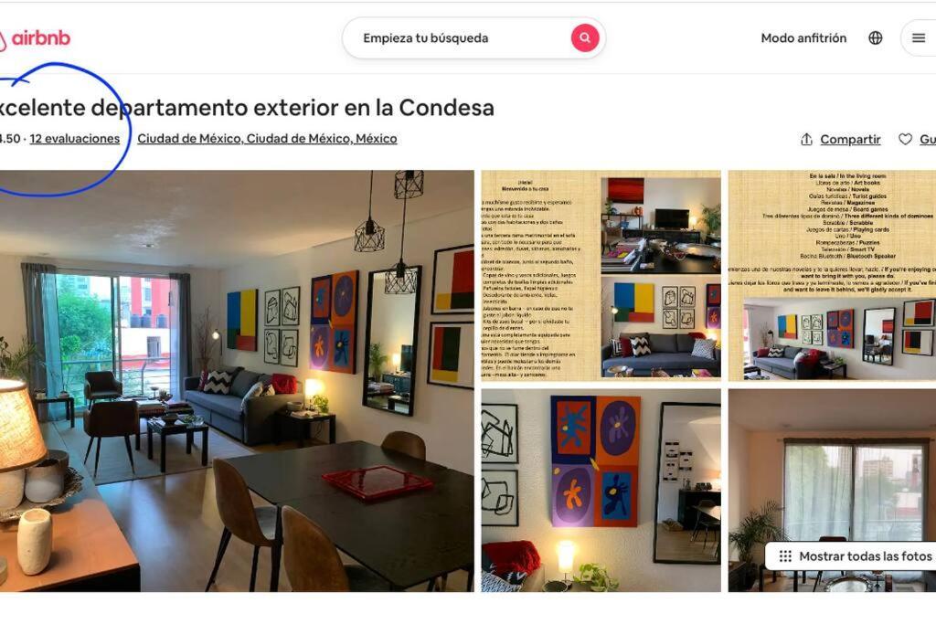 Apartamento Excelente Departamento En La Condesa México DF Exterior foto